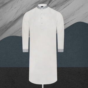 platinum white panjabi